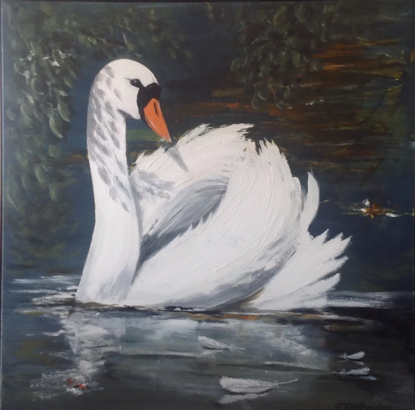 Maleri nr 50 100 cm X 100 cm